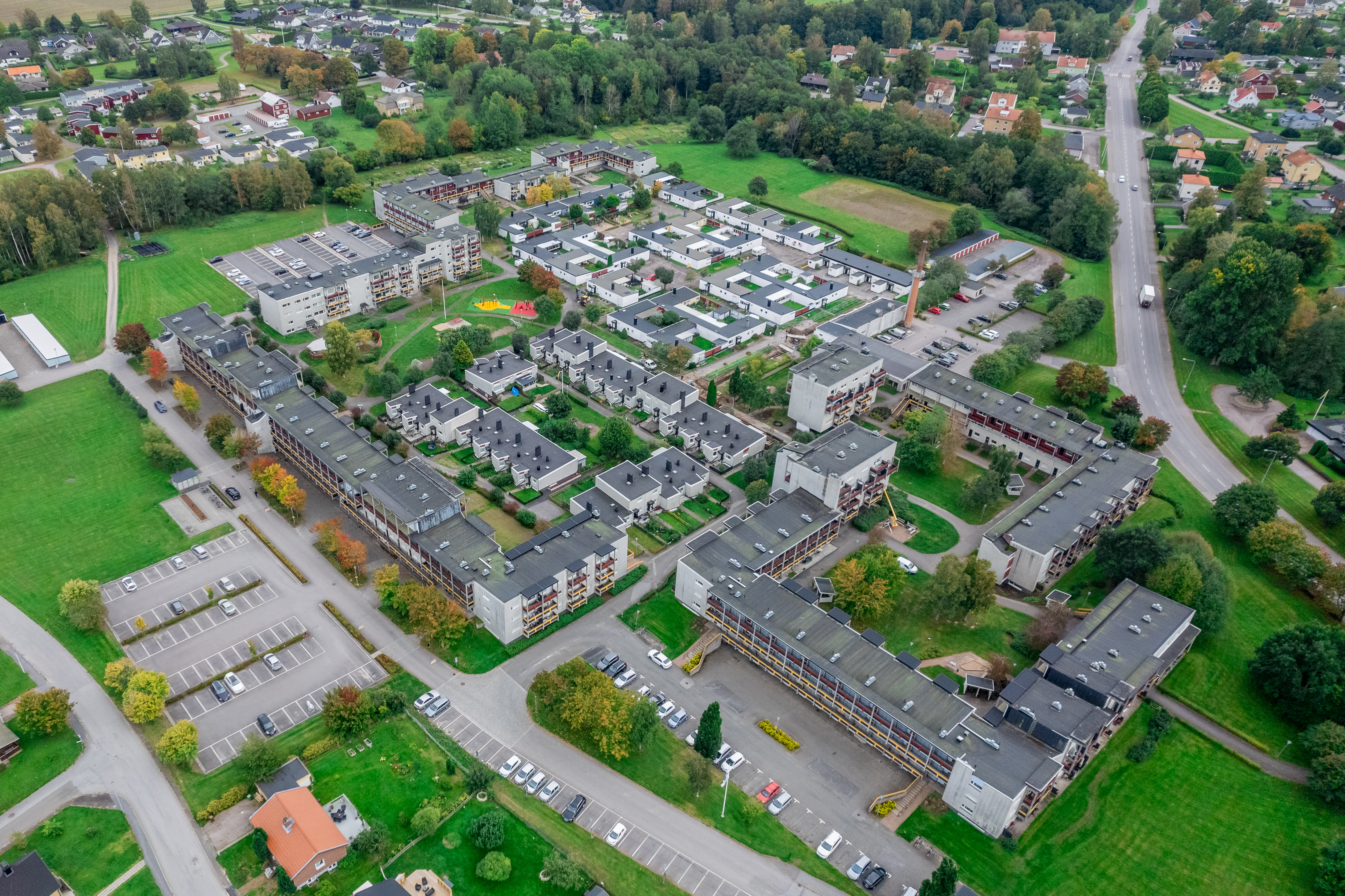 Brittgården, vy från luften